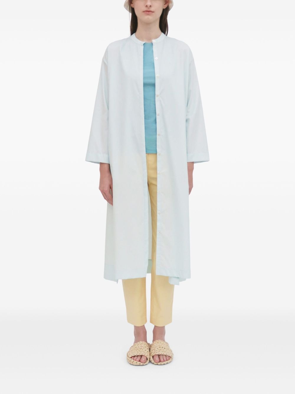 long-sleeved shirt dress - 4