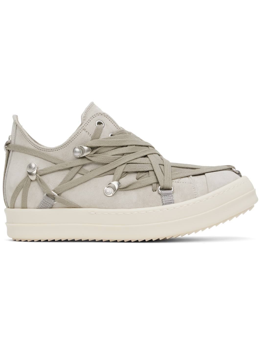 Gray Hollywood Megalace Low Sneaks Sneakers - 1