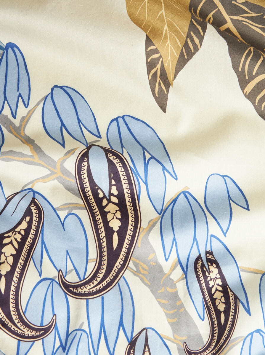 SHIRT WITH PAISLEY FOLIAGE PRINT - 7