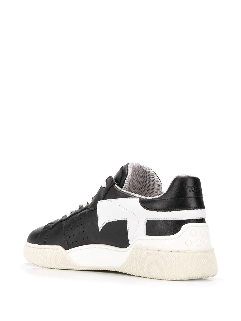 low-top leather sneakers  - 3