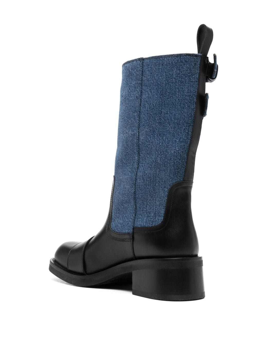 logo-buckle detail boots - 3