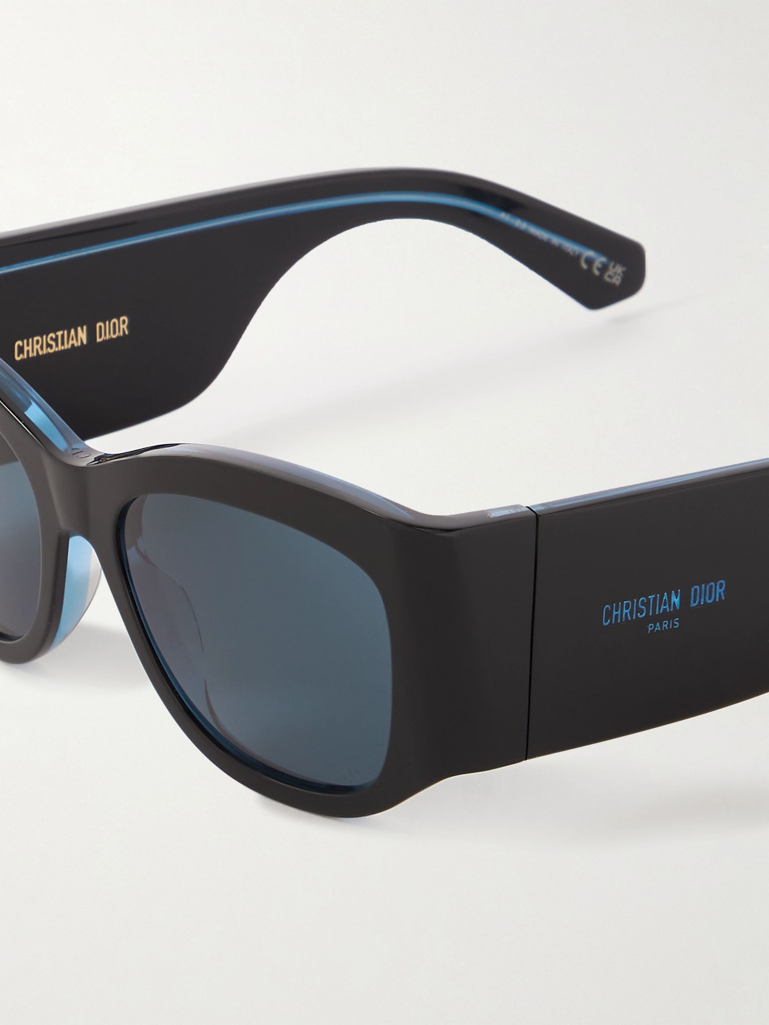 DiorNuit S1I D-frame two-tone acetate sunglasses Black - 4
