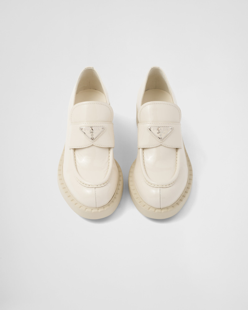 Chocolate patent leather loafers 4