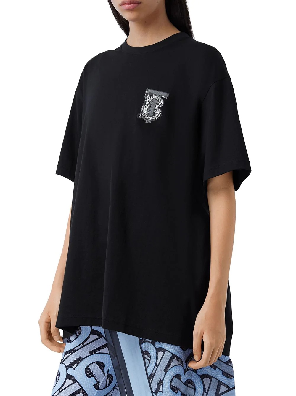 Monogram-motif oversized T-shirt - 3