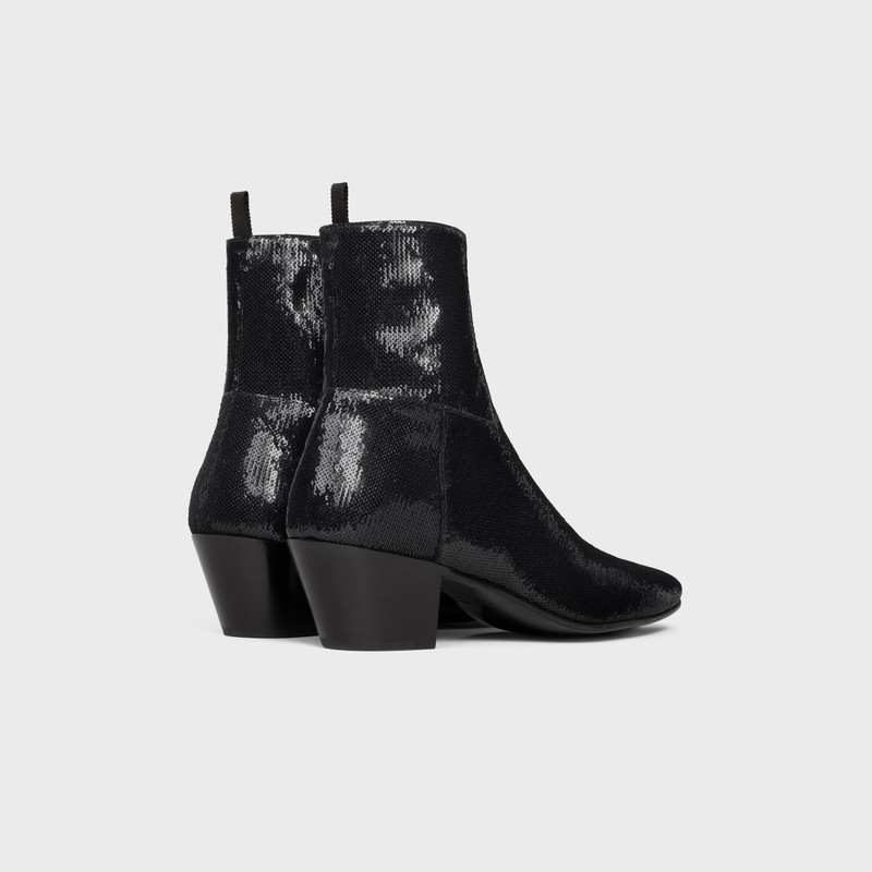 CELINE Celine Jacno Zipped Boot in SEQUINS outlook