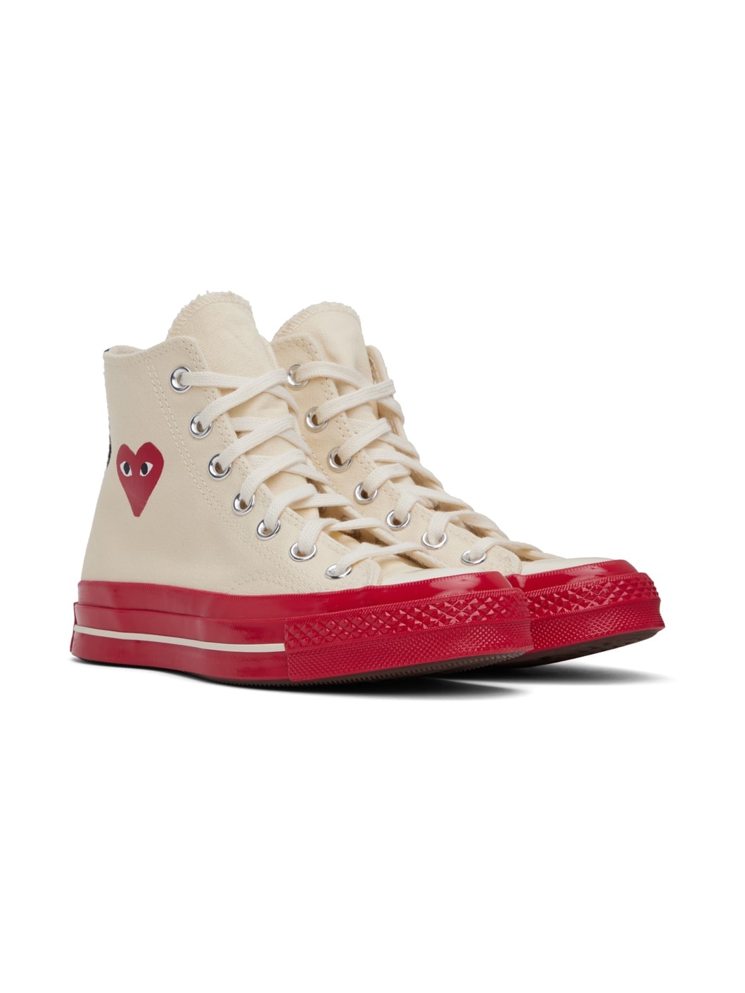 Off-White & Red Converse Edition PLAY Chuck 70 High-Top Sneakers - 4