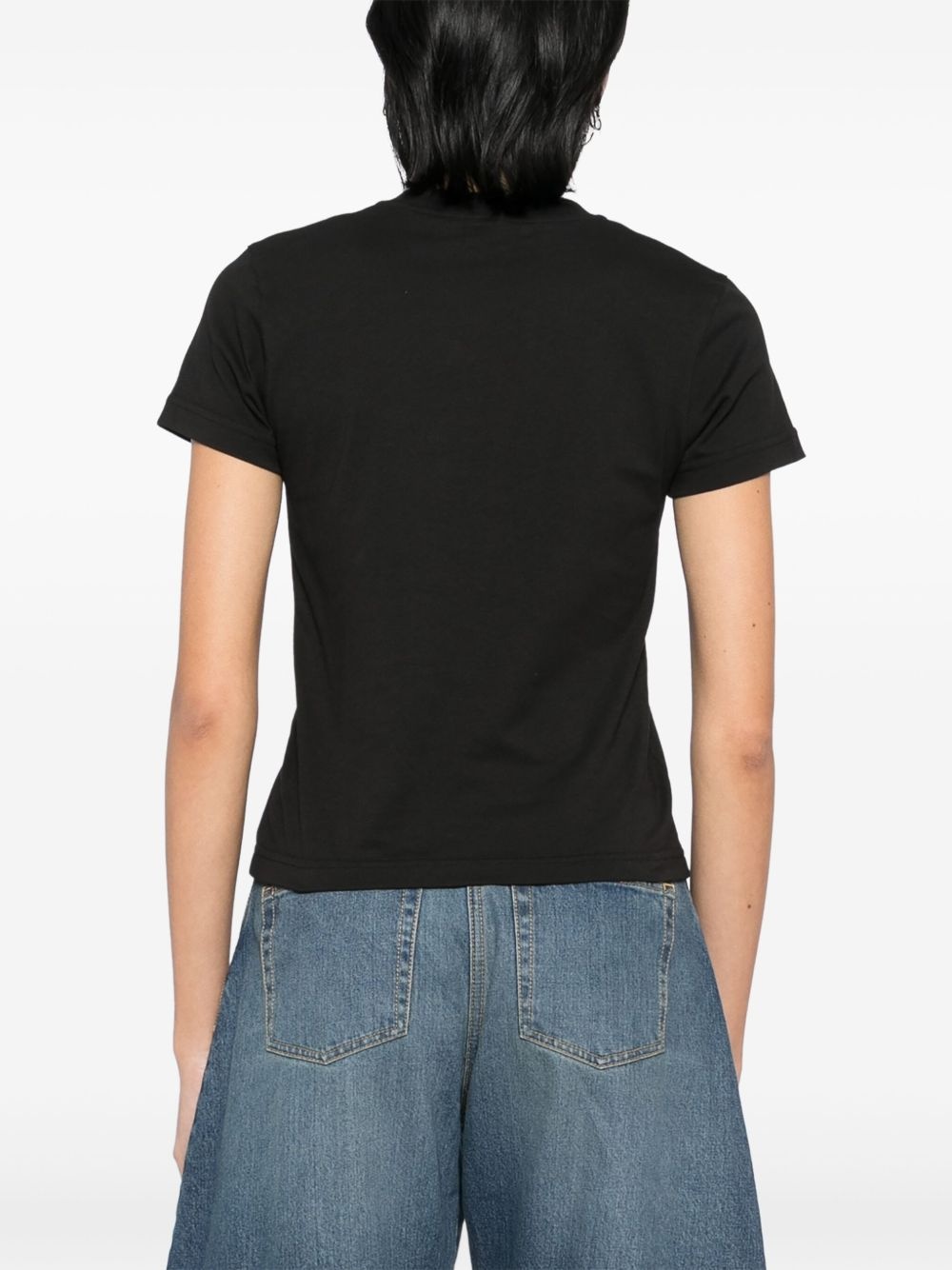 embroidered logo T-shirt - 4