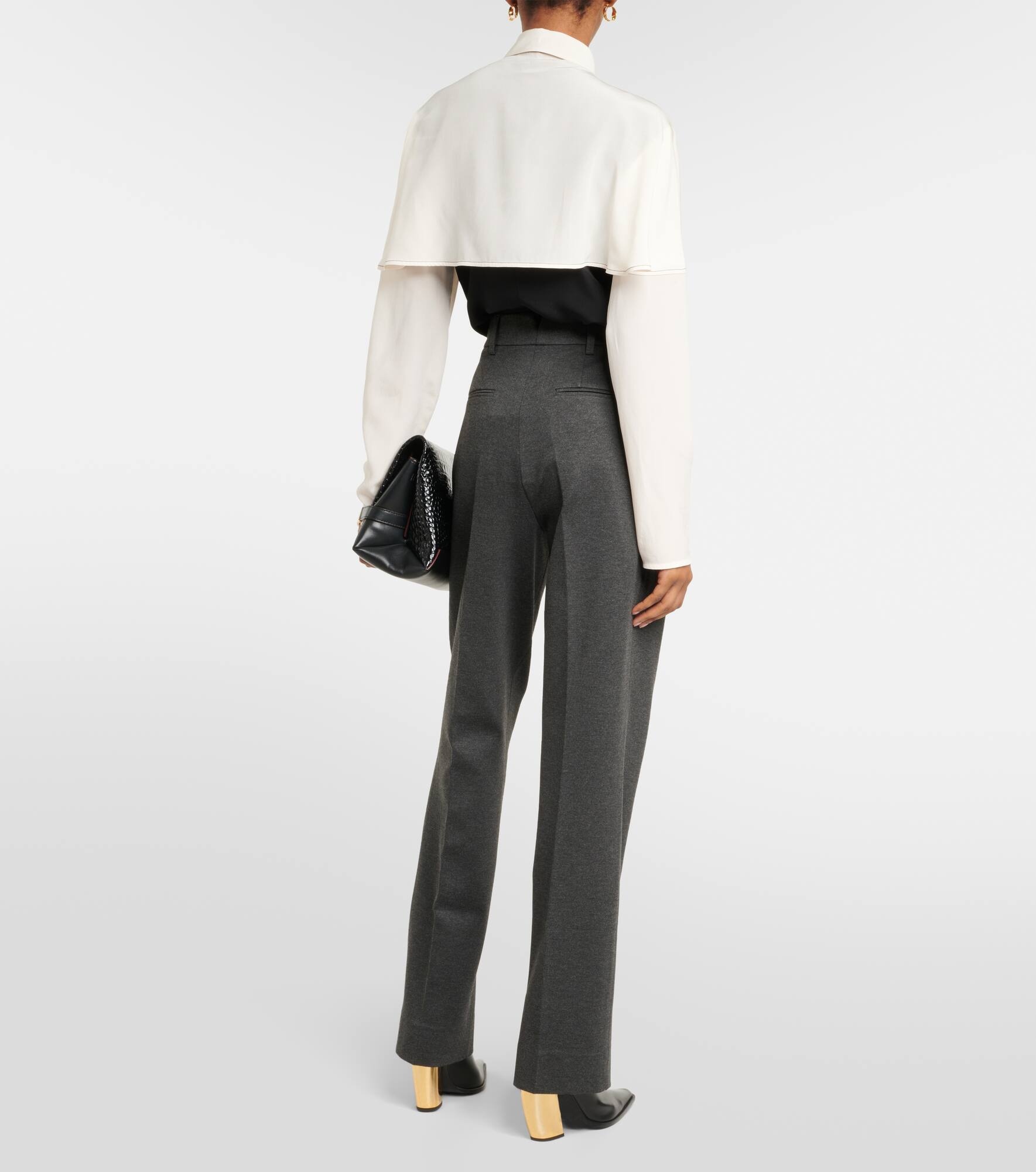 Pleated straight pants - 3