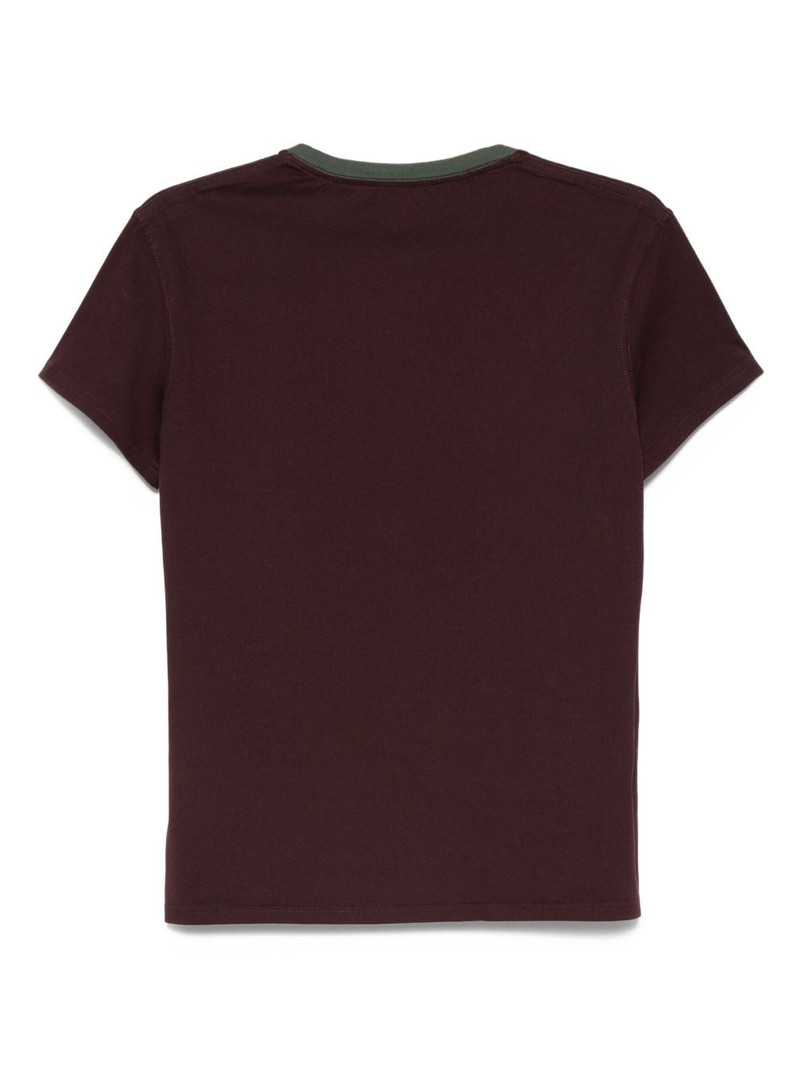 MUGLER contrast-collar cotton T-shirt outlook