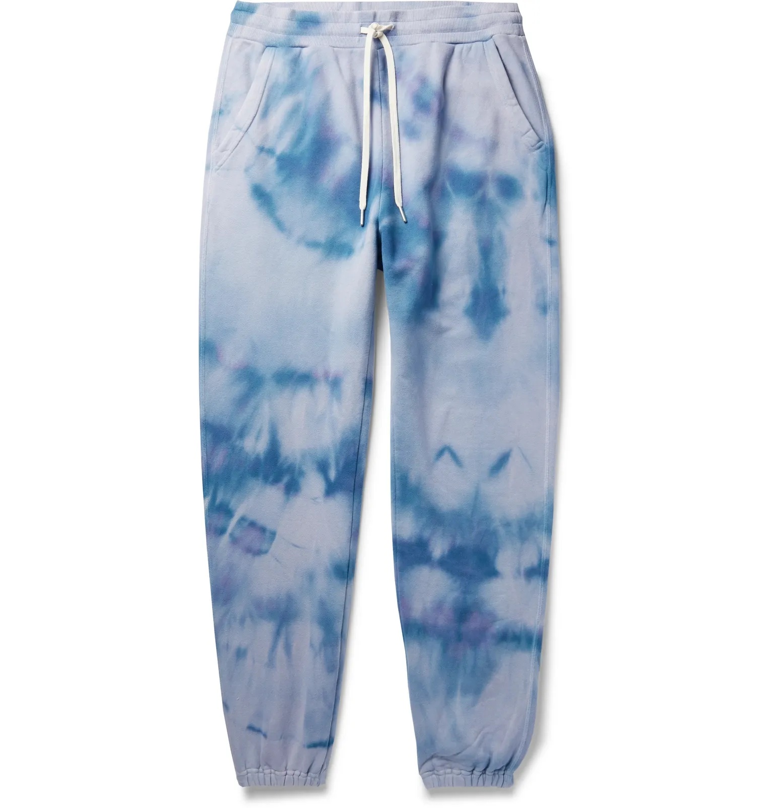 LA Tapered Tie-Dyed Loopback Cotton-Jersey Sweatpants - 1