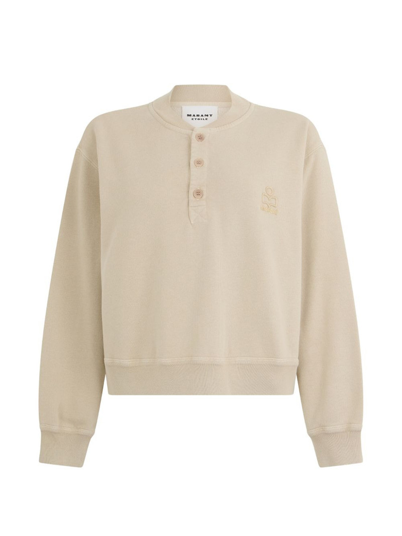 embroidered-logo sweatshirt 1