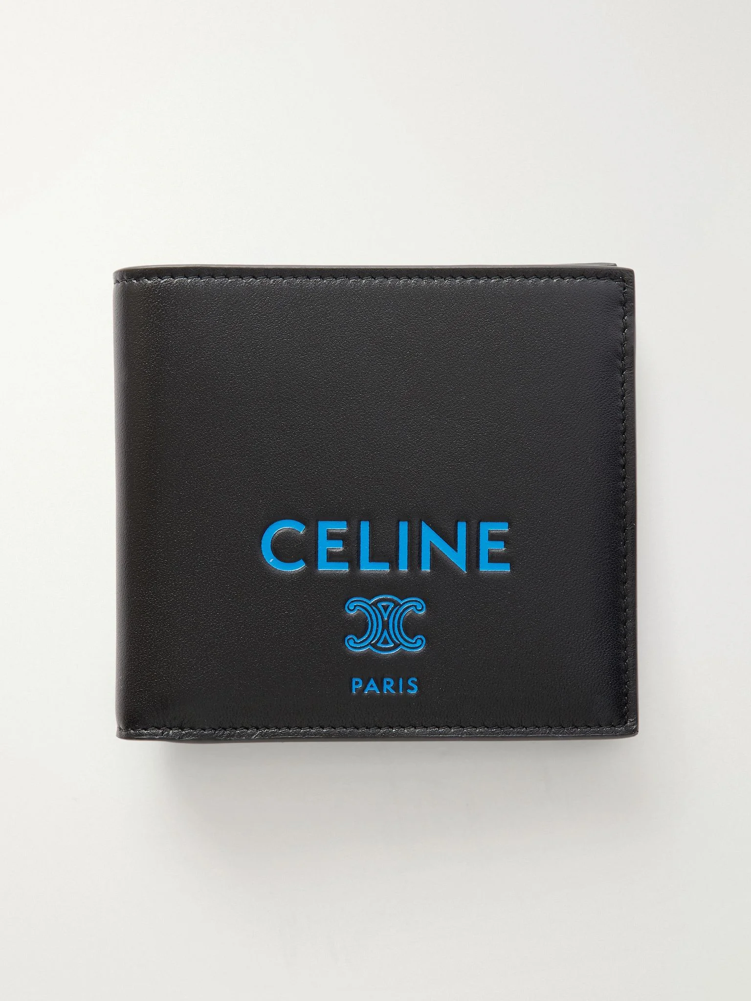Logo-Debossed Leather Billfold Wallet Black - 1