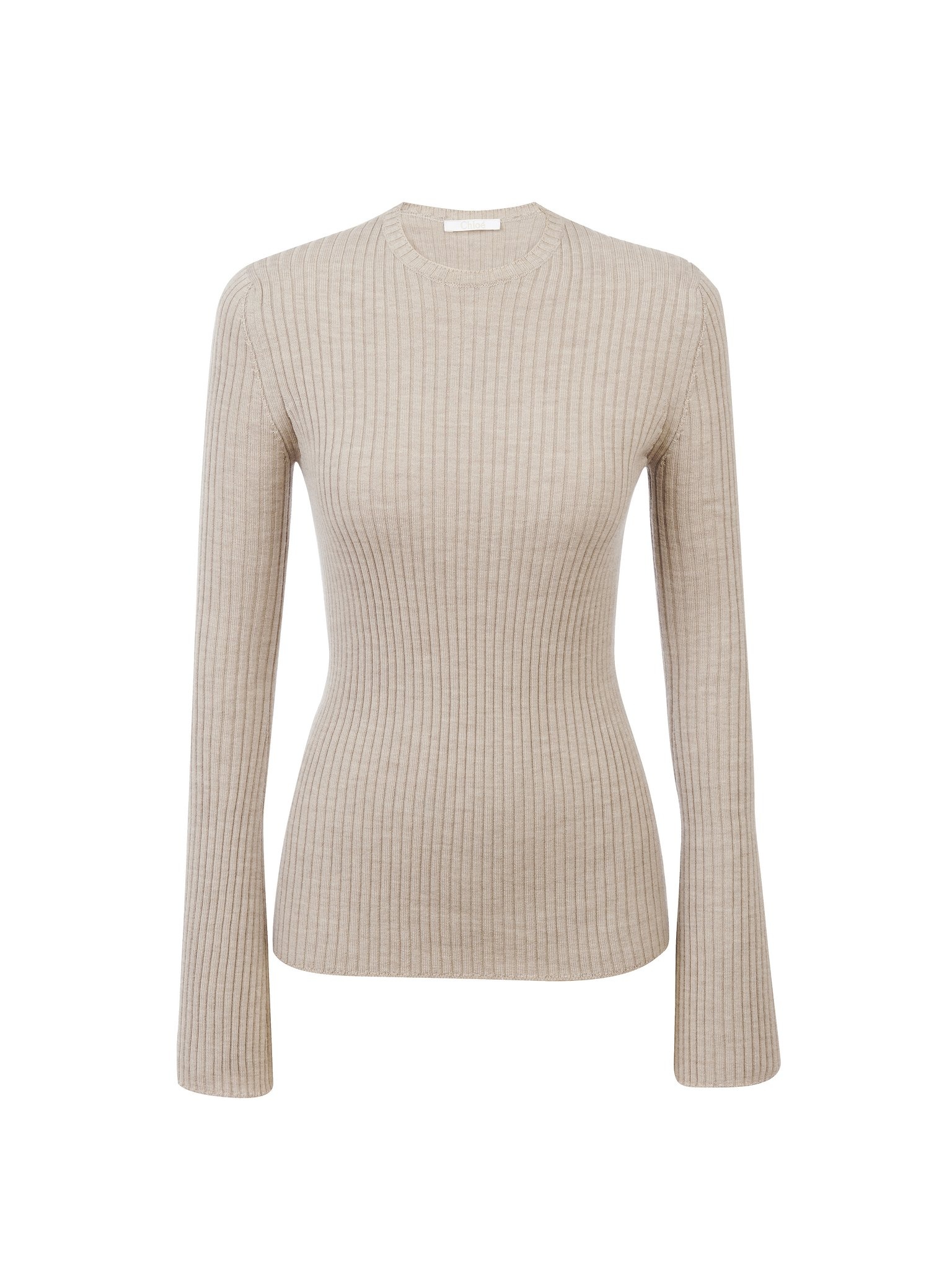 FITTED RIBBED SWEATER - 1