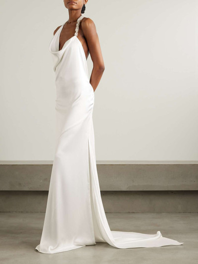 MATICEVSKI Desires draped silk-satin halterneck gown outlook