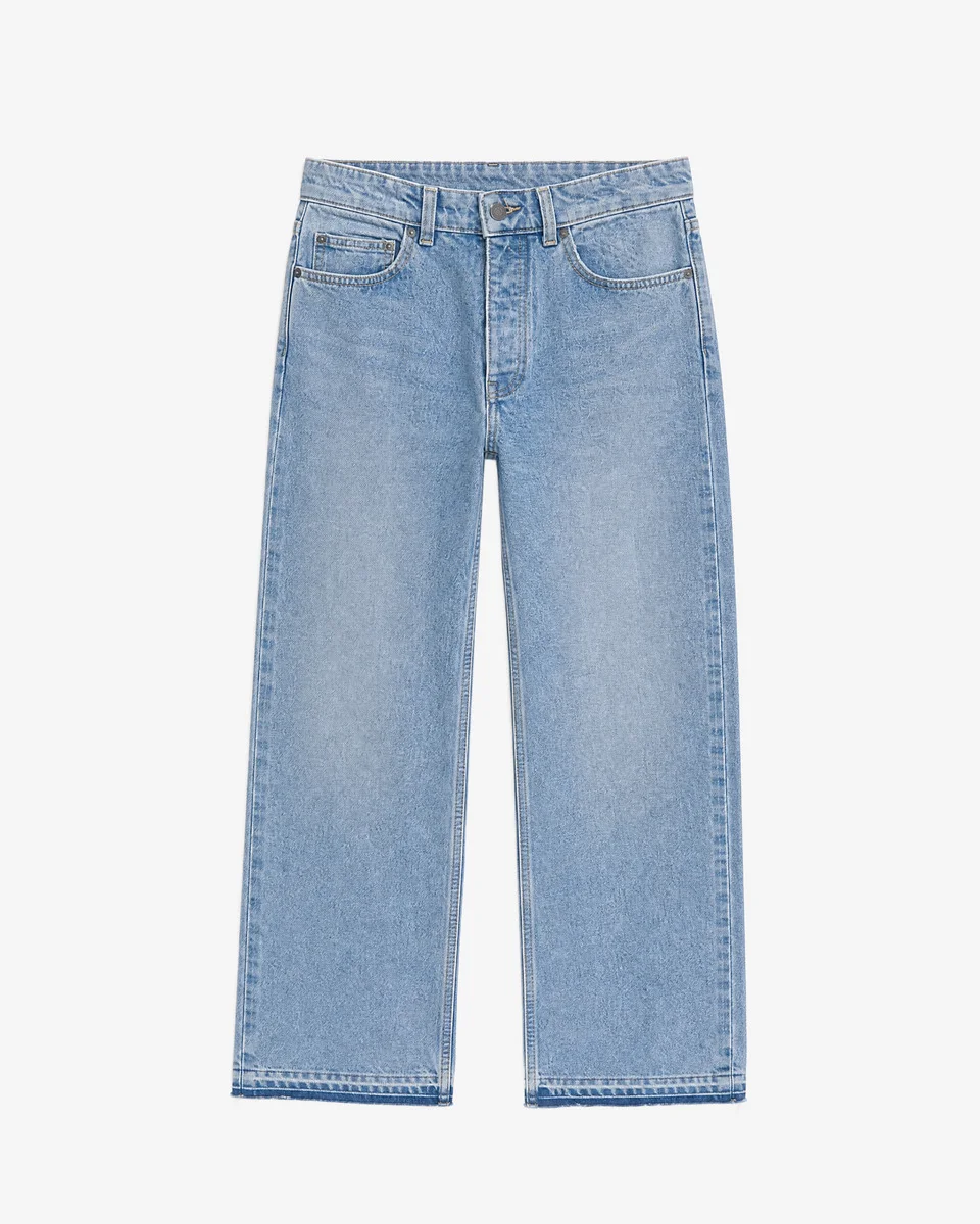 LIGHT BLUE STRAIGHT-LEG JEANS - 1