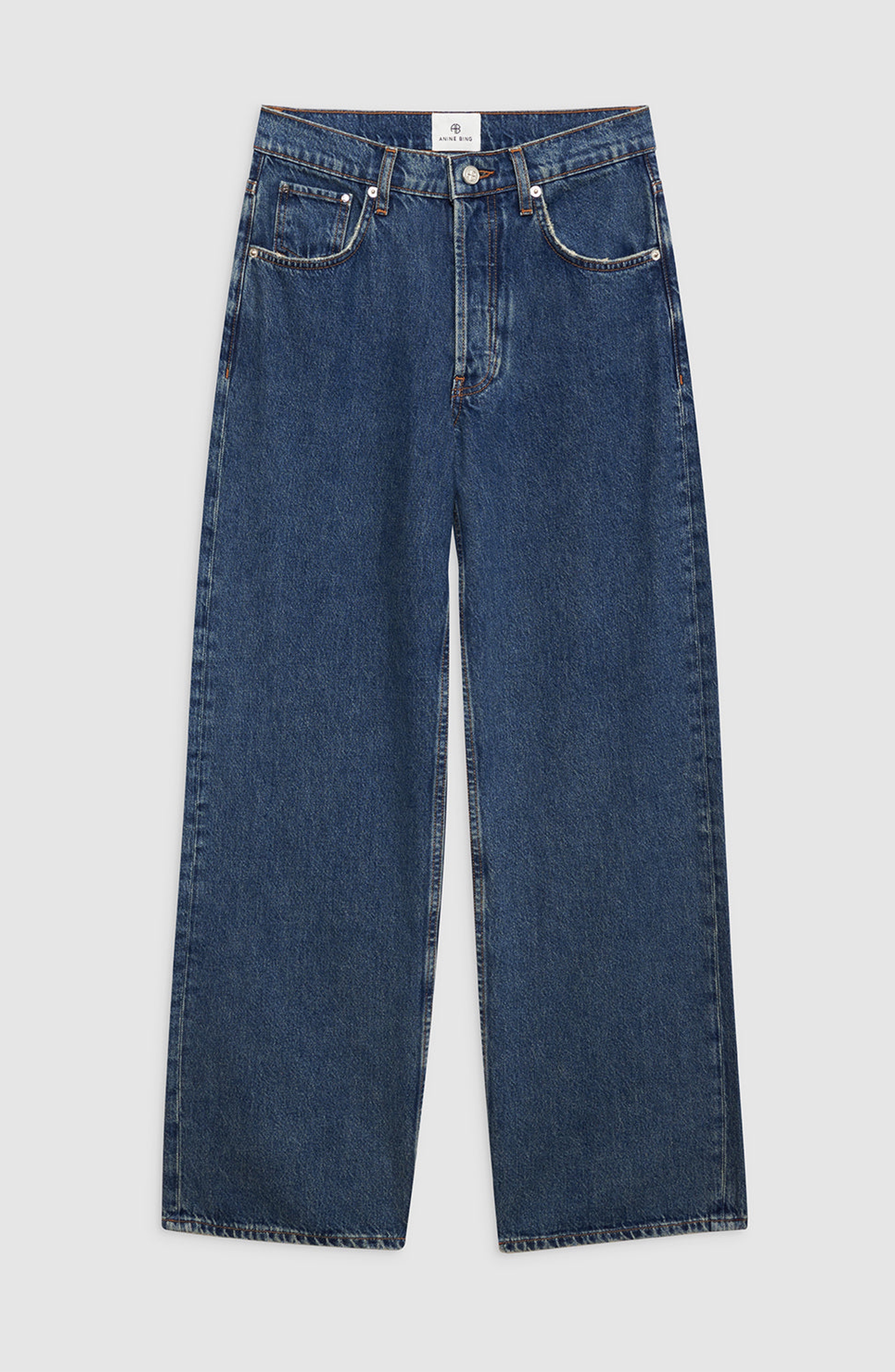 ANINE BING Manon Jean in Sea Blue at Nordstrom - 5