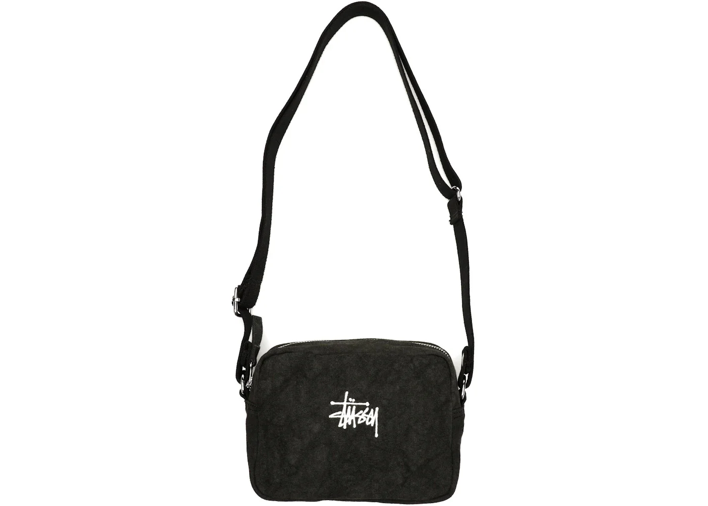 Stussy Canvas Side Pouch Washed Black - 1