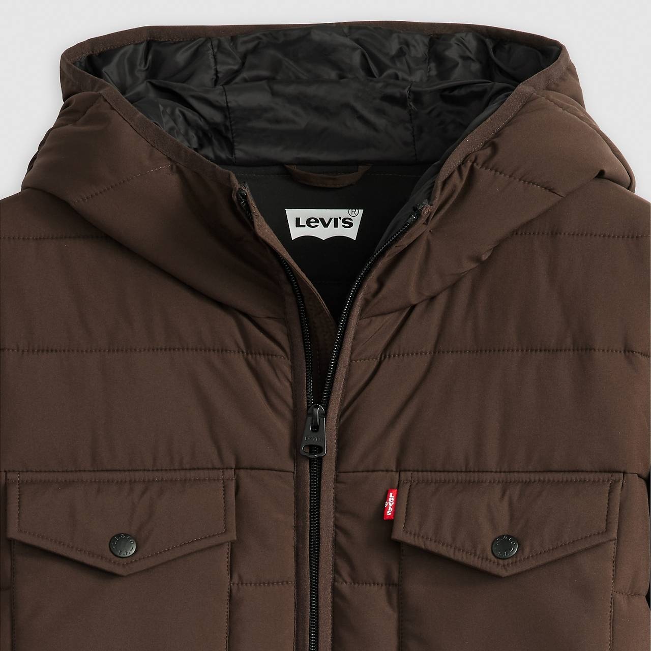 HOODED 2 CHEST POCKET PUFFER JACKET - 6