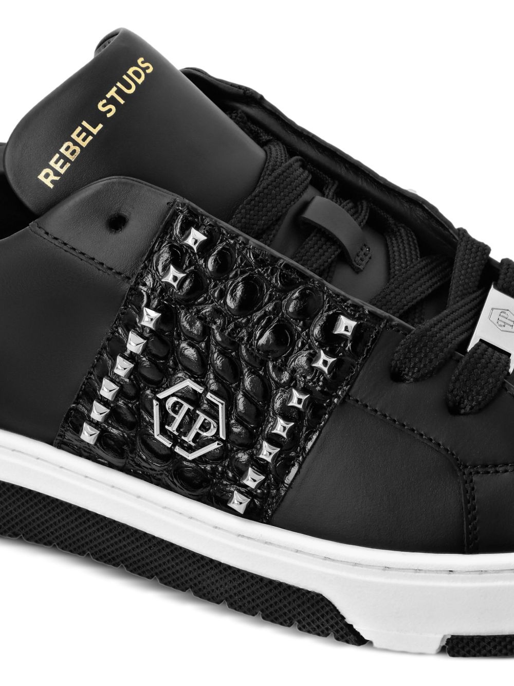 stud-embellished sneakers - 4