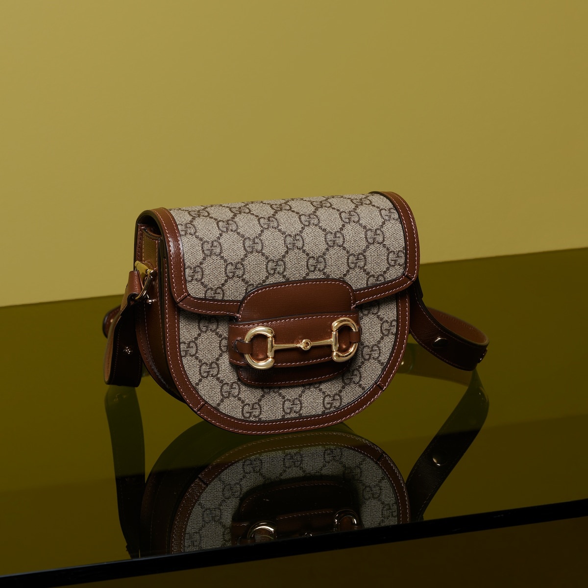 Gucci Horsebit 1955 mini rounded bag - 5