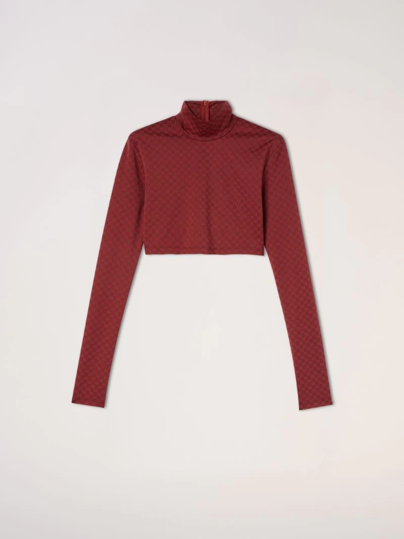 MINI MONOGRAM CROP TOP - 1