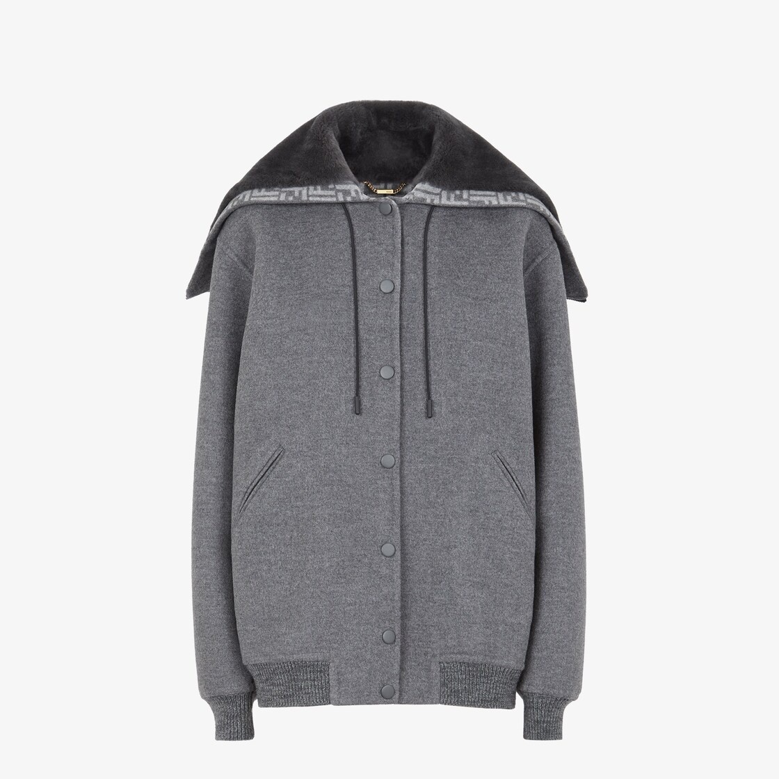 Gray wool jacket - 1