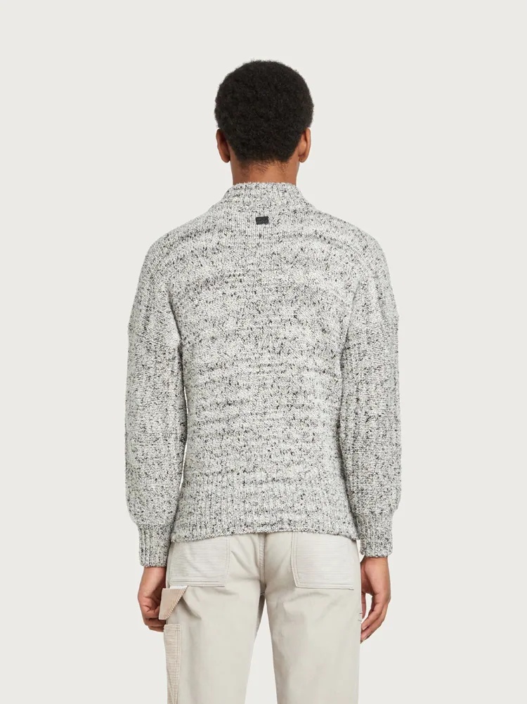 BOUCLÉ COTTON SWEATER - 3