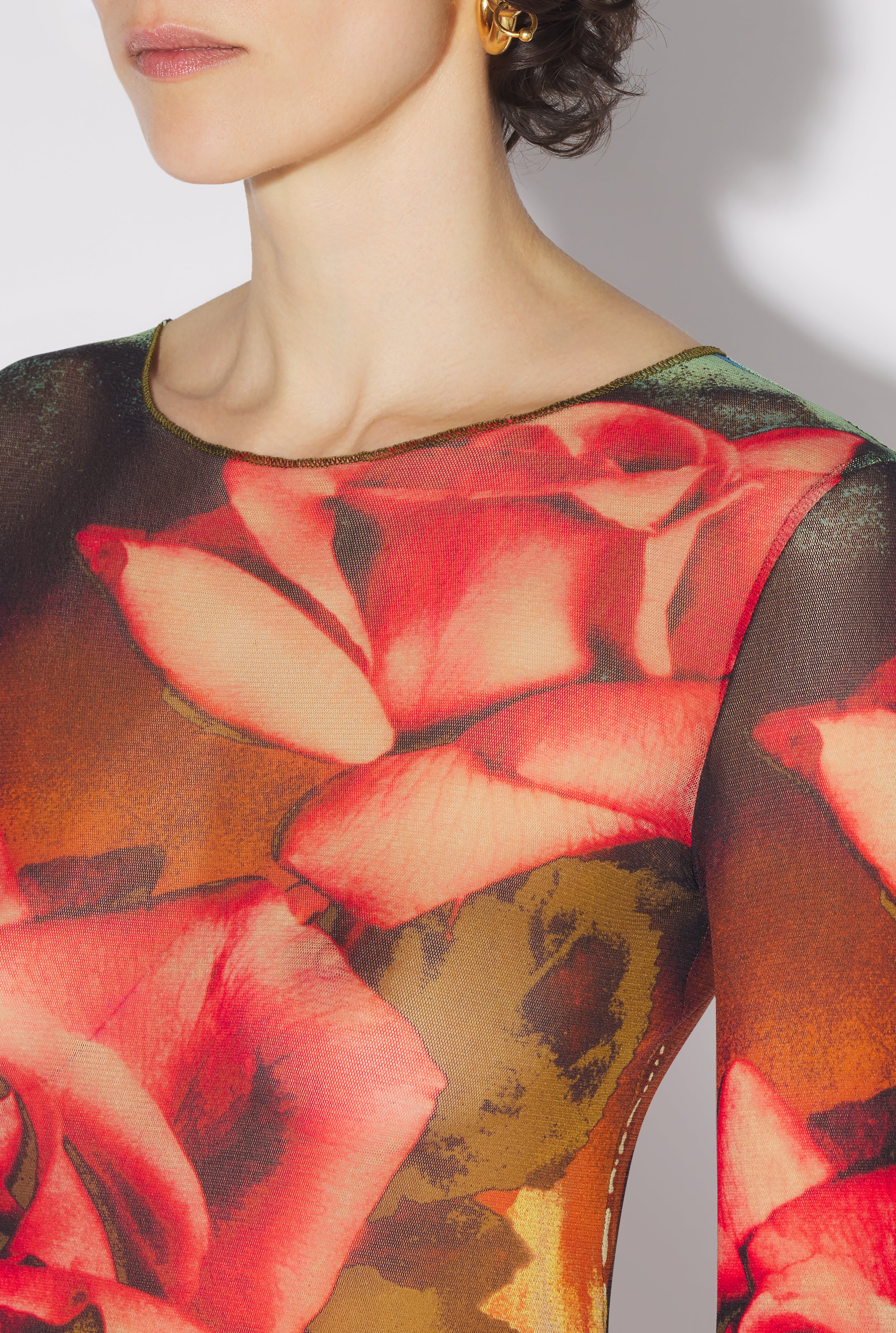 【関税込み】Jean Paul Gaultier レッド The Roses スイムウェア Jean Paul Gaultier THE LONG RED ROSES DRESS | REVERSIBLE