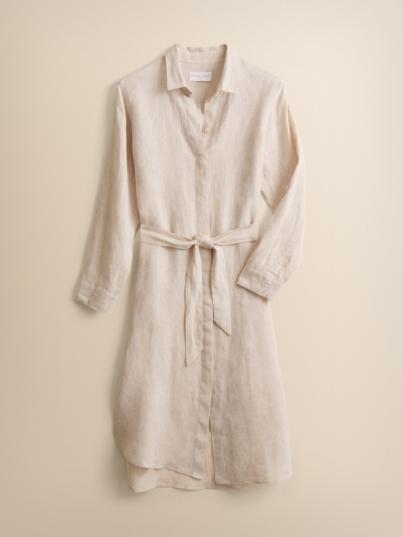 Sicily Linen Dress Sand 6
