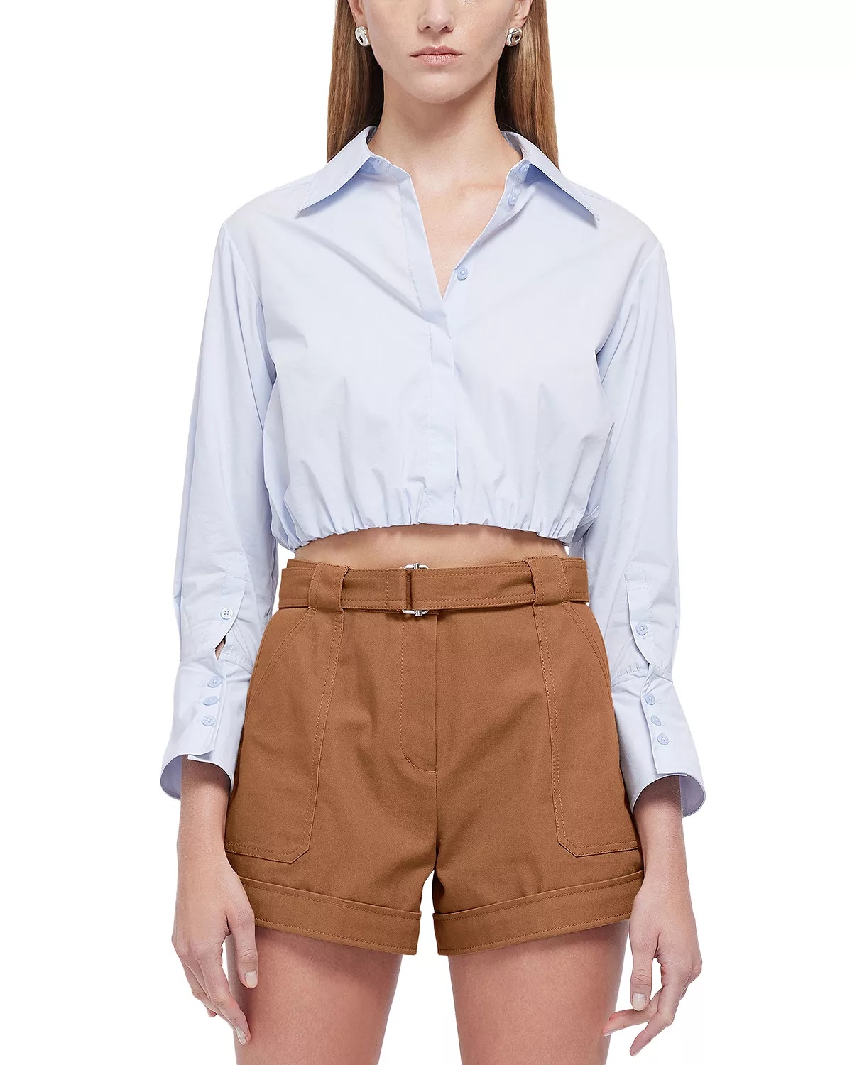 Blythe Cotton Cropped Shirt - 1