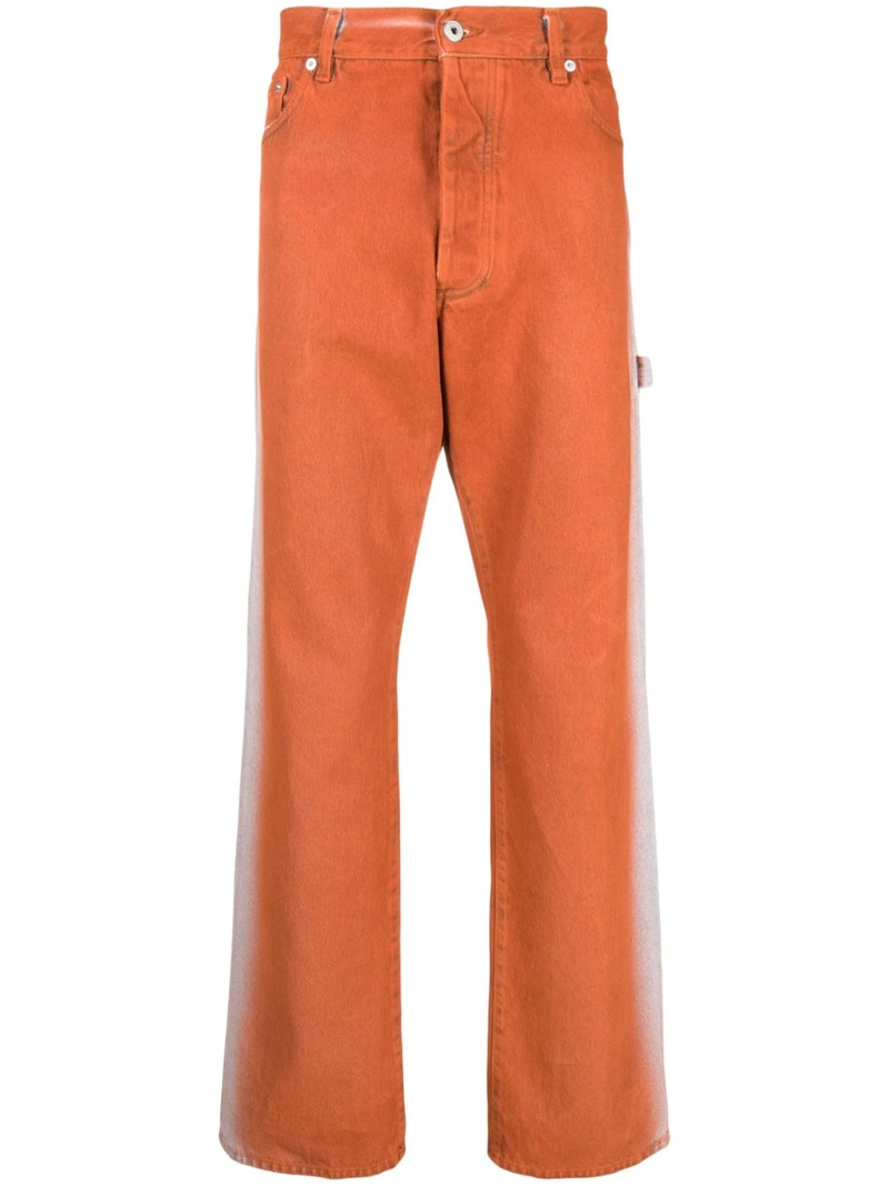 gradient-effect straight-leg jeans 1