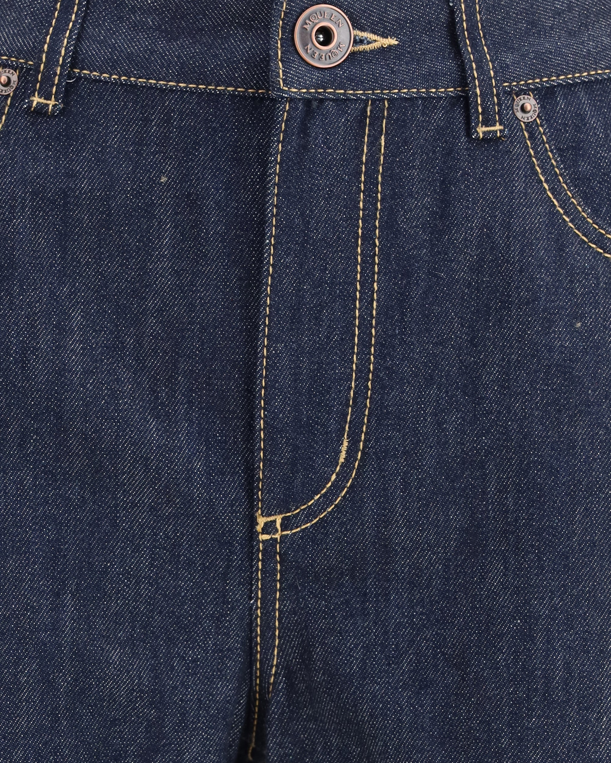 Denim Jeans feature a straight leg - 3