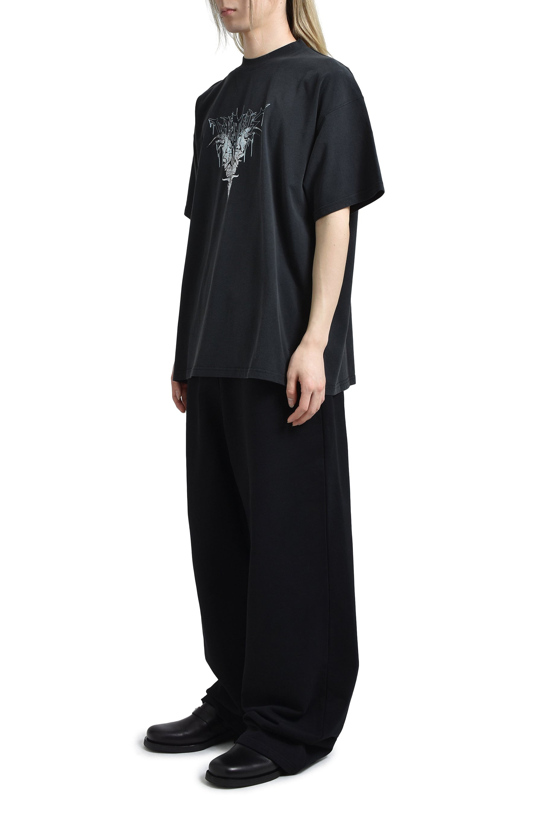 BONE V REGULAR T-SHIRT / BLK - 4