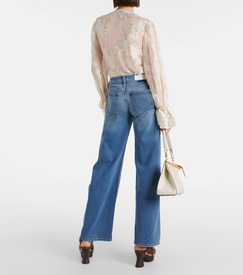 Mid-rise wide-leg jeans 3