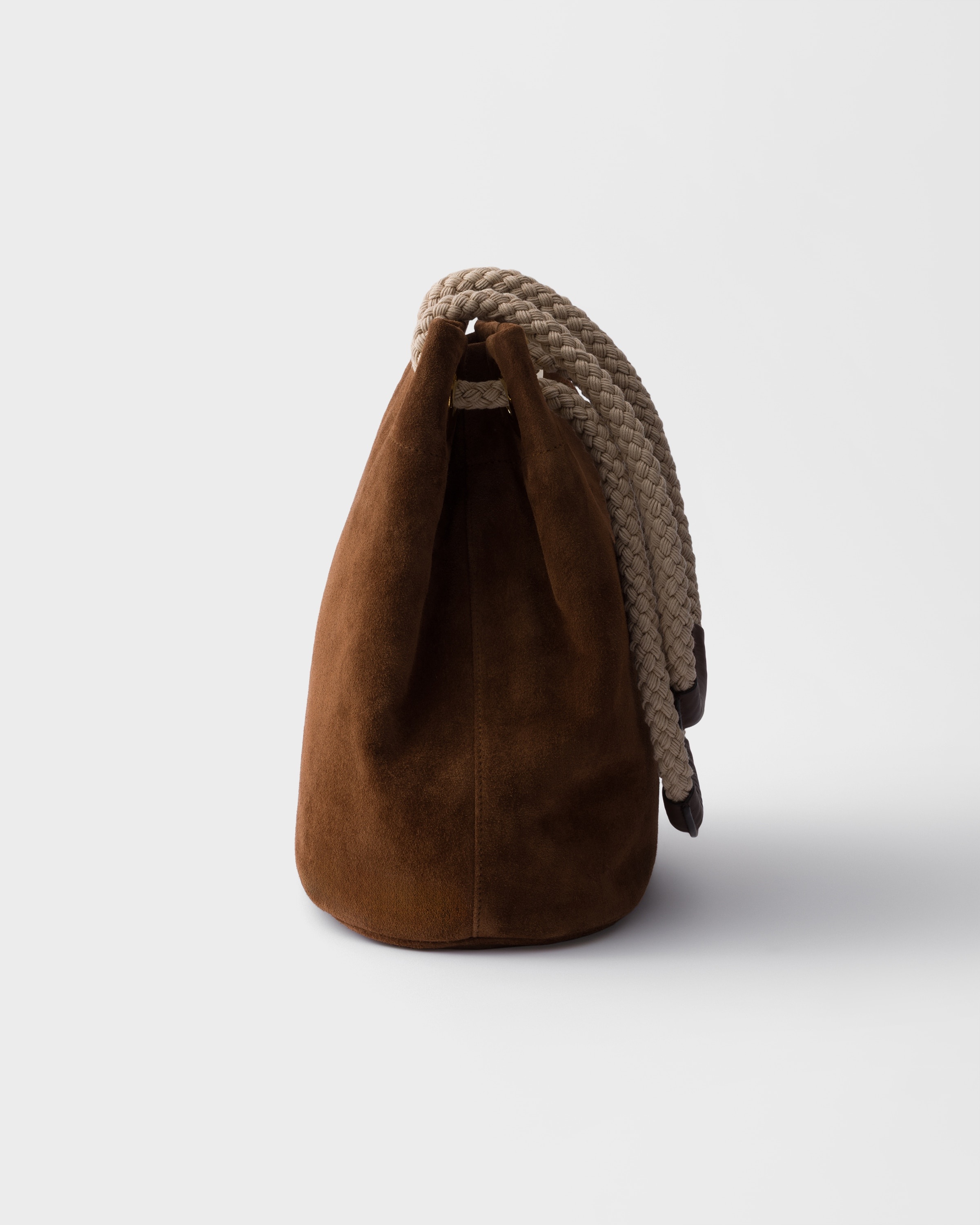 Small Prada Mariner suede bucket bag - 5
