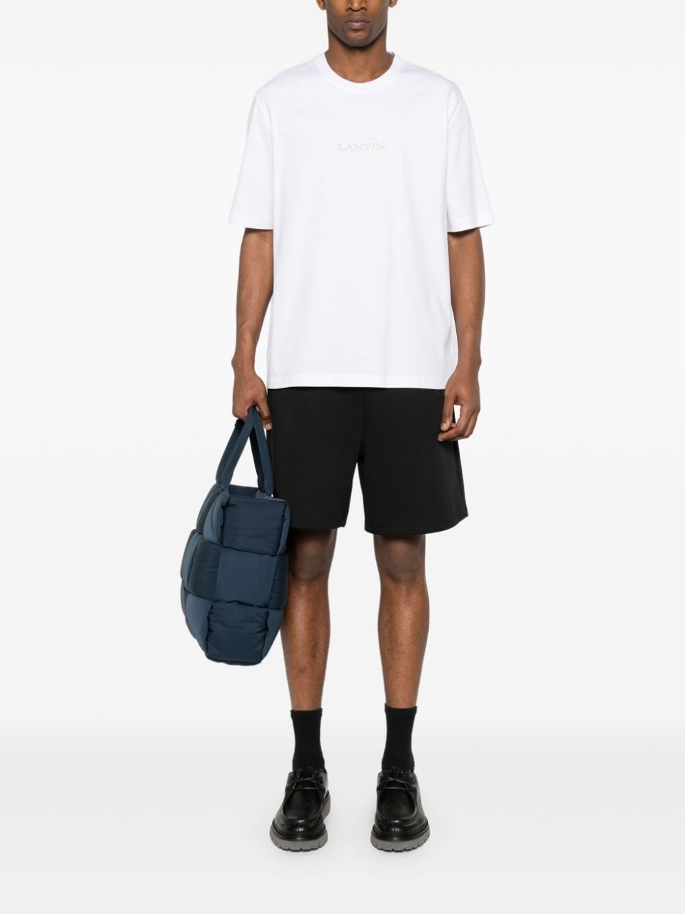 logo-embroidered cotton T-shirt - 2
