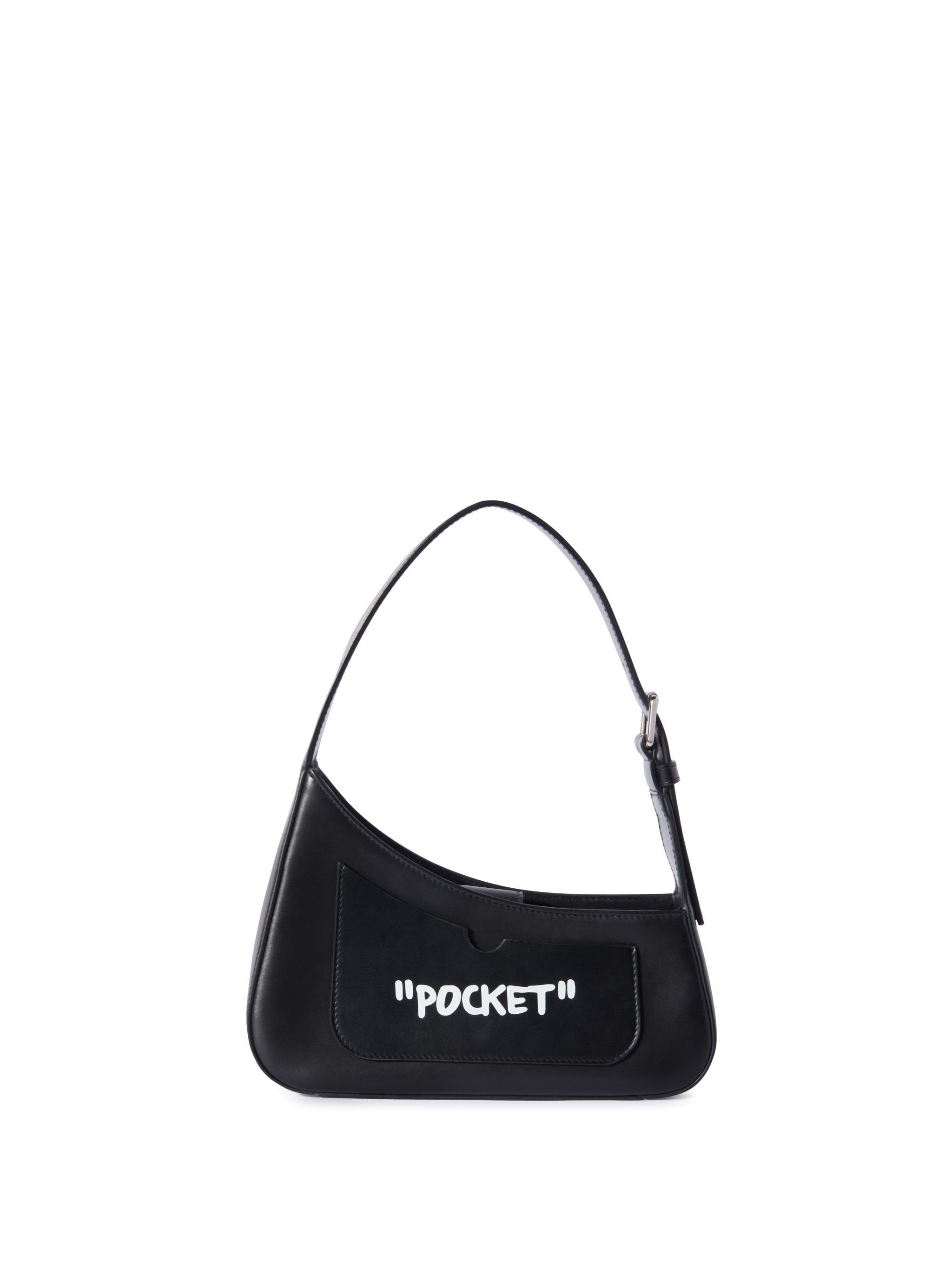 Black Jitney Quote Shoulder Bag - 5