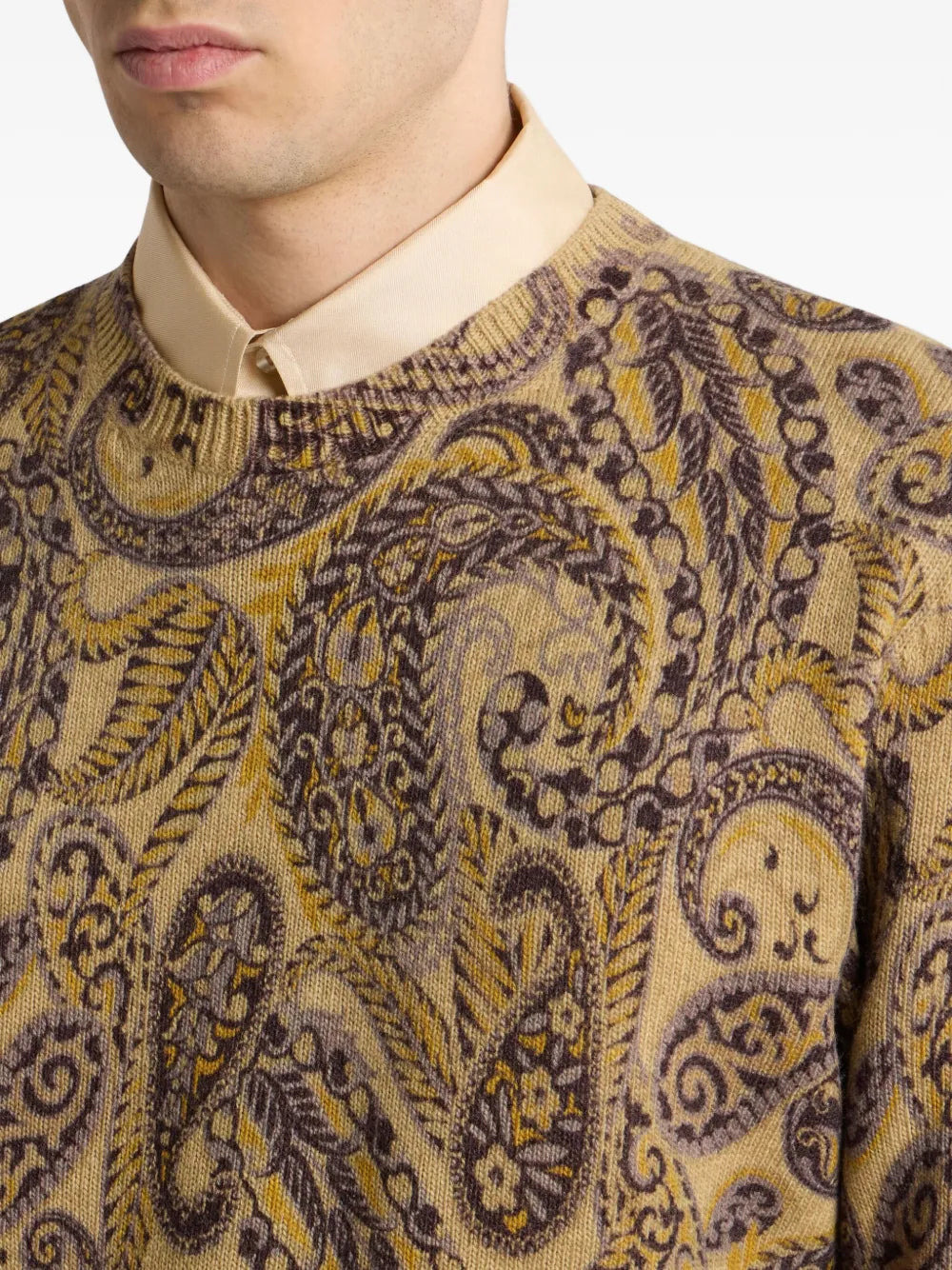 Paisley Print Sweater - 5