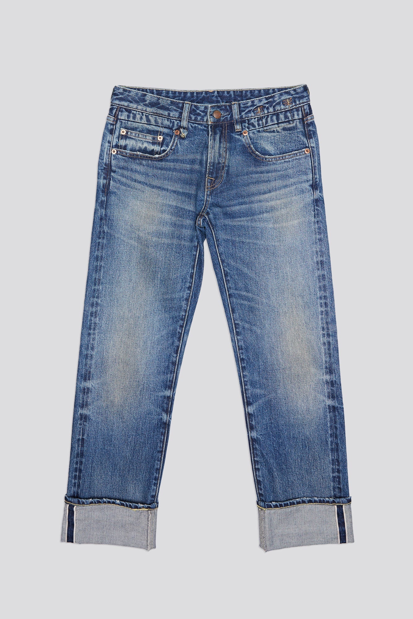 CUFFED BOY STRAIGHT - CAPEL SELVEDGE BLUE - 1