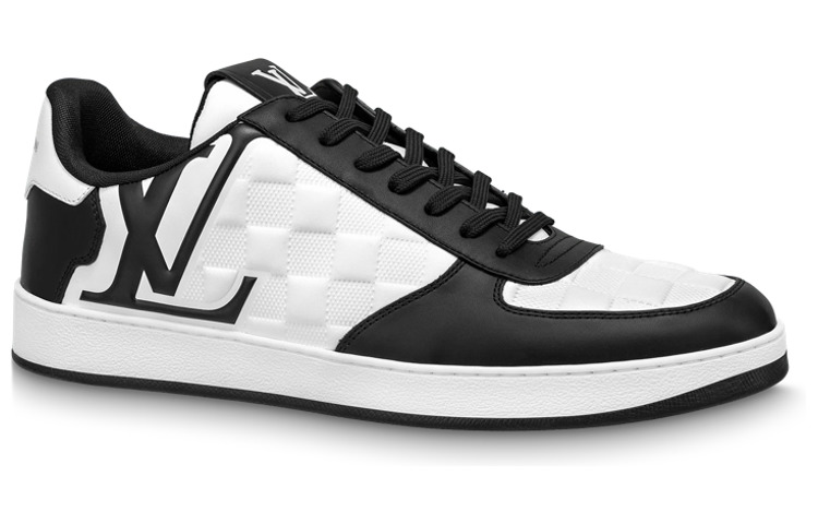 LOUIS VUITTON Rivoli Sneakers 'White Plaid with Black Side Logo' 1ABFDZ - 2