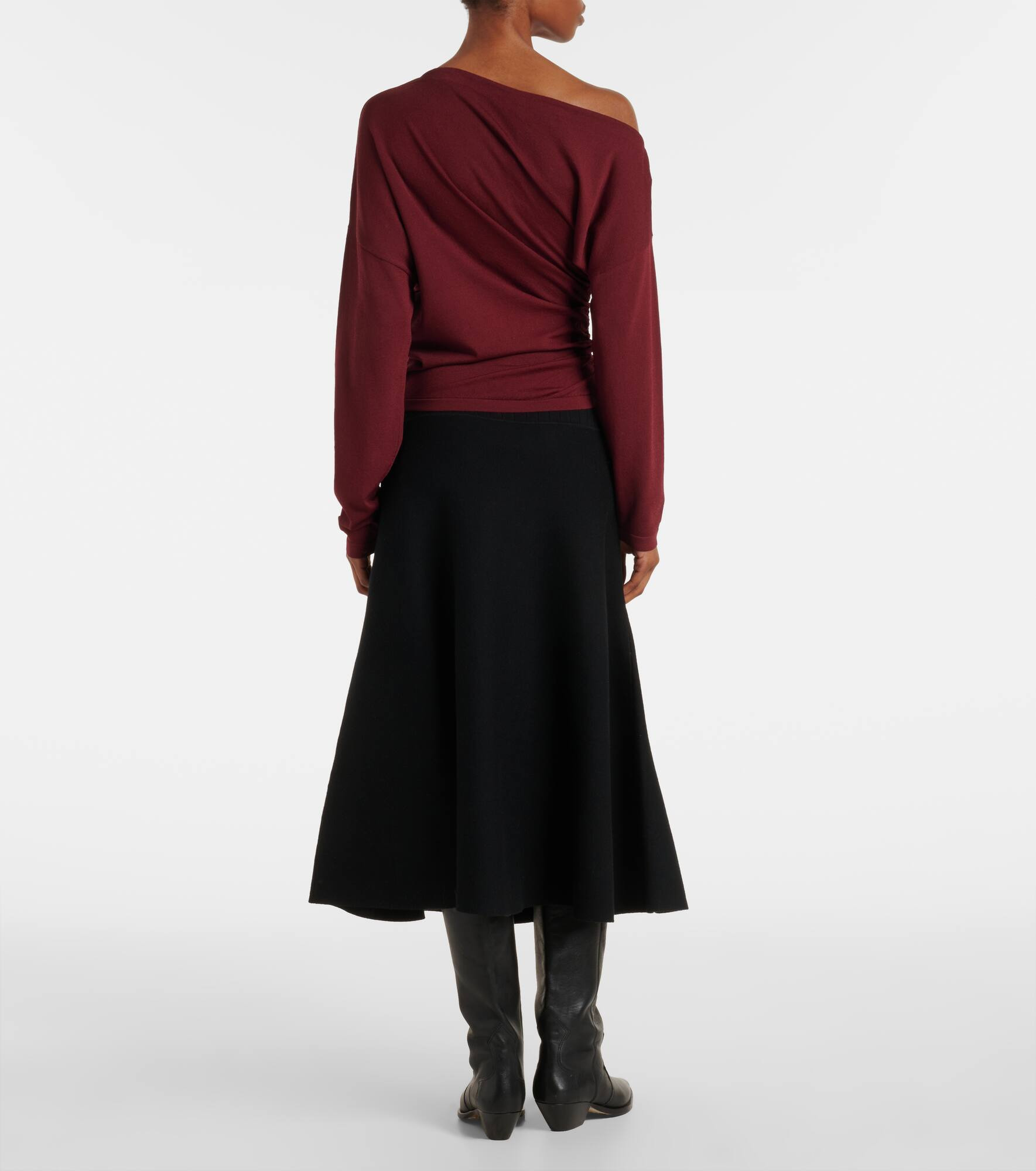Lilibet gathered off-shoulder top - 3