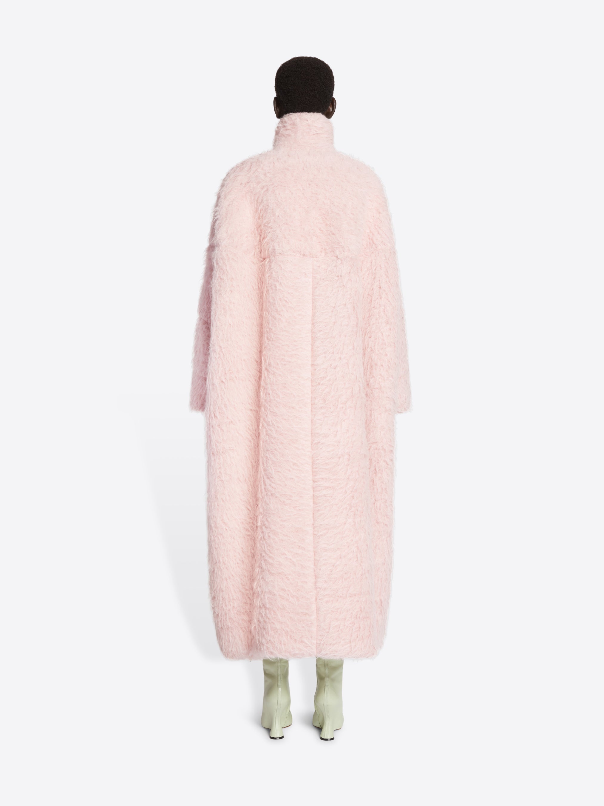 LONG COCOON COAT - 4
