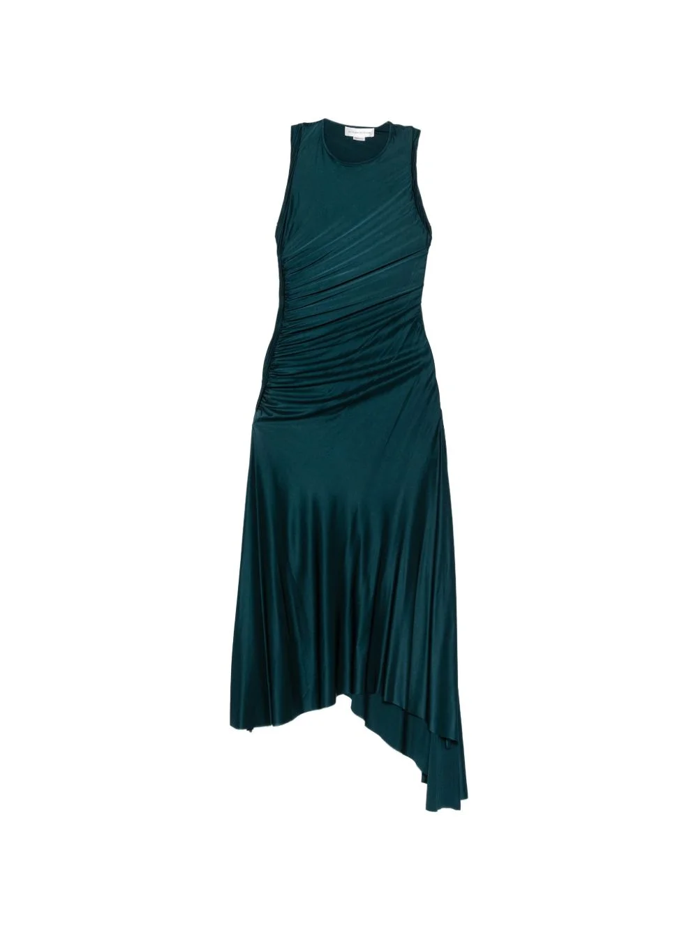asymmetric-hem midi dress - 1