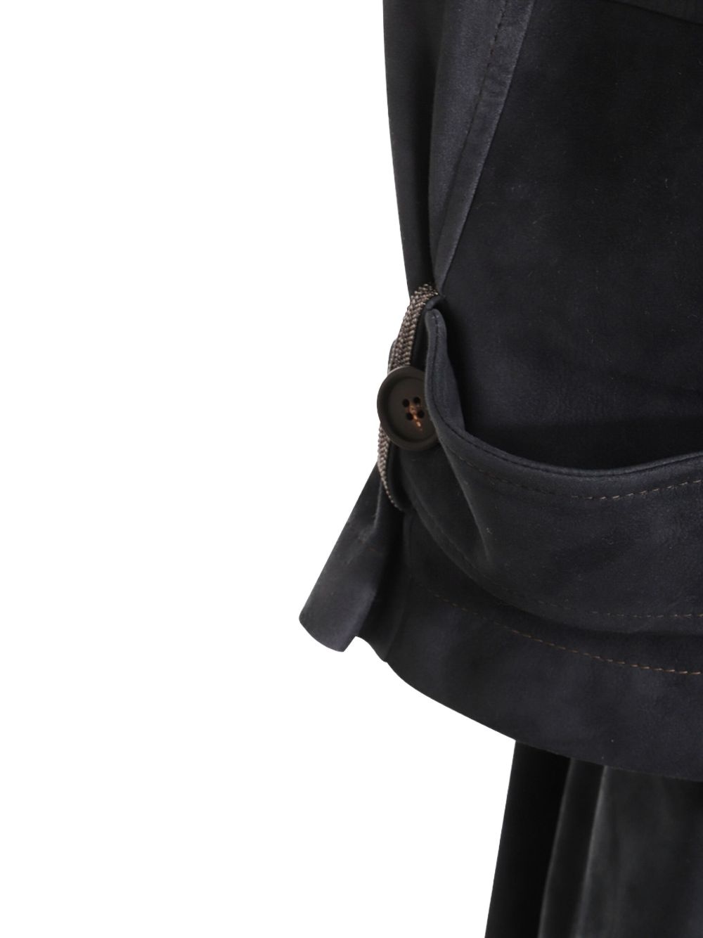 suede trench coat - 3