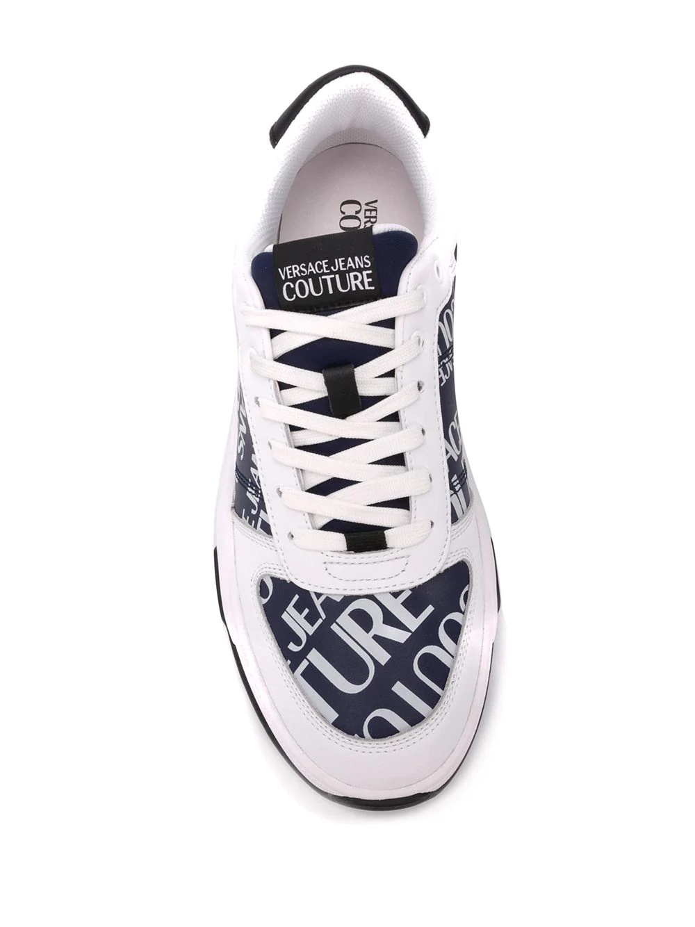 logo print low top sneakers - 4