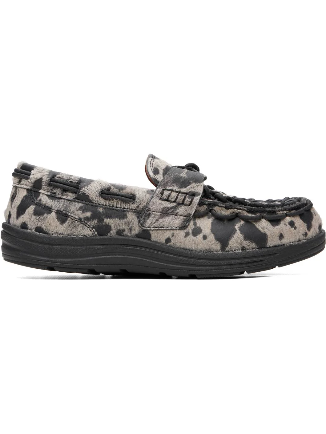 Black & Gray UNEEK Loafers - 1