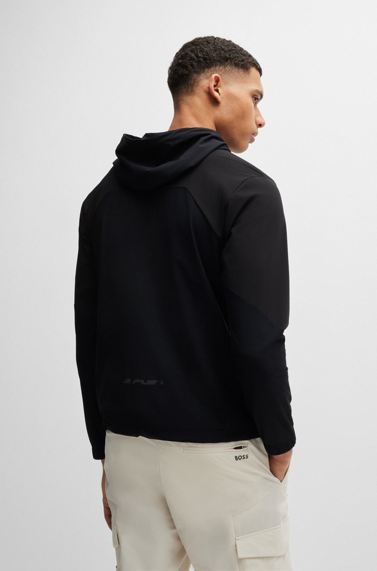 REGULAR-FIT ZIP-UP HOODIE WITH QUICK-DRY PERFORMANCE - 5