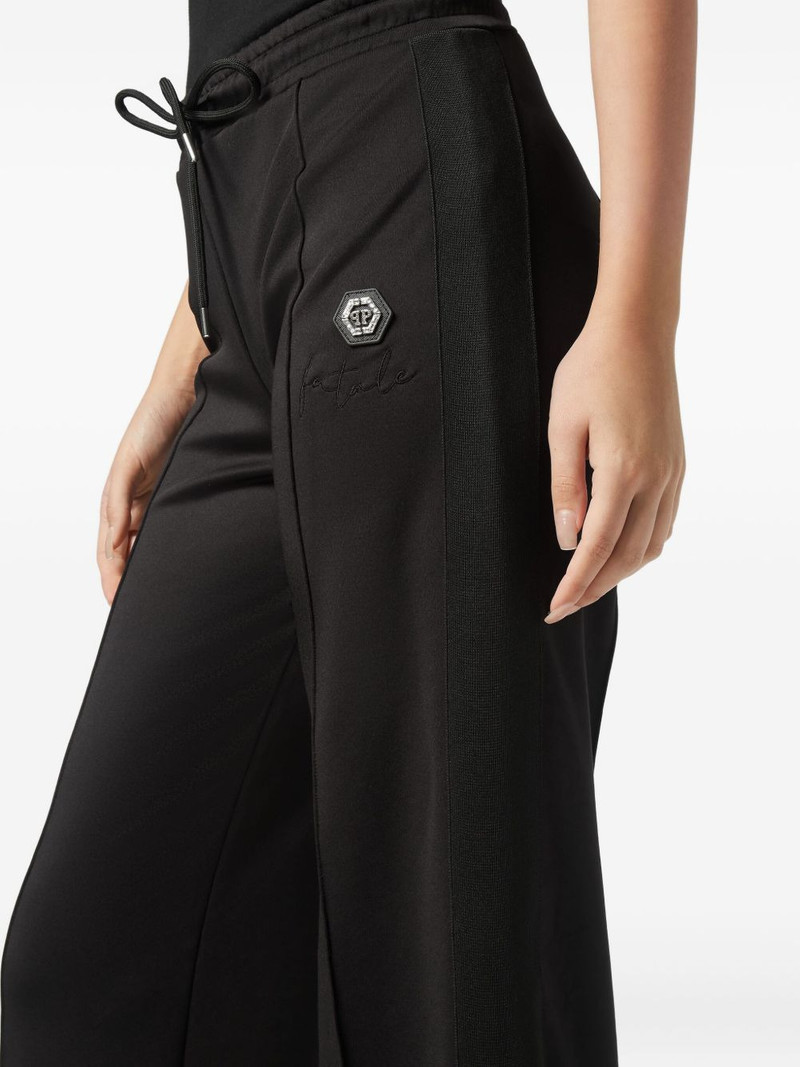 side-stripe logo-plaque track pants 4