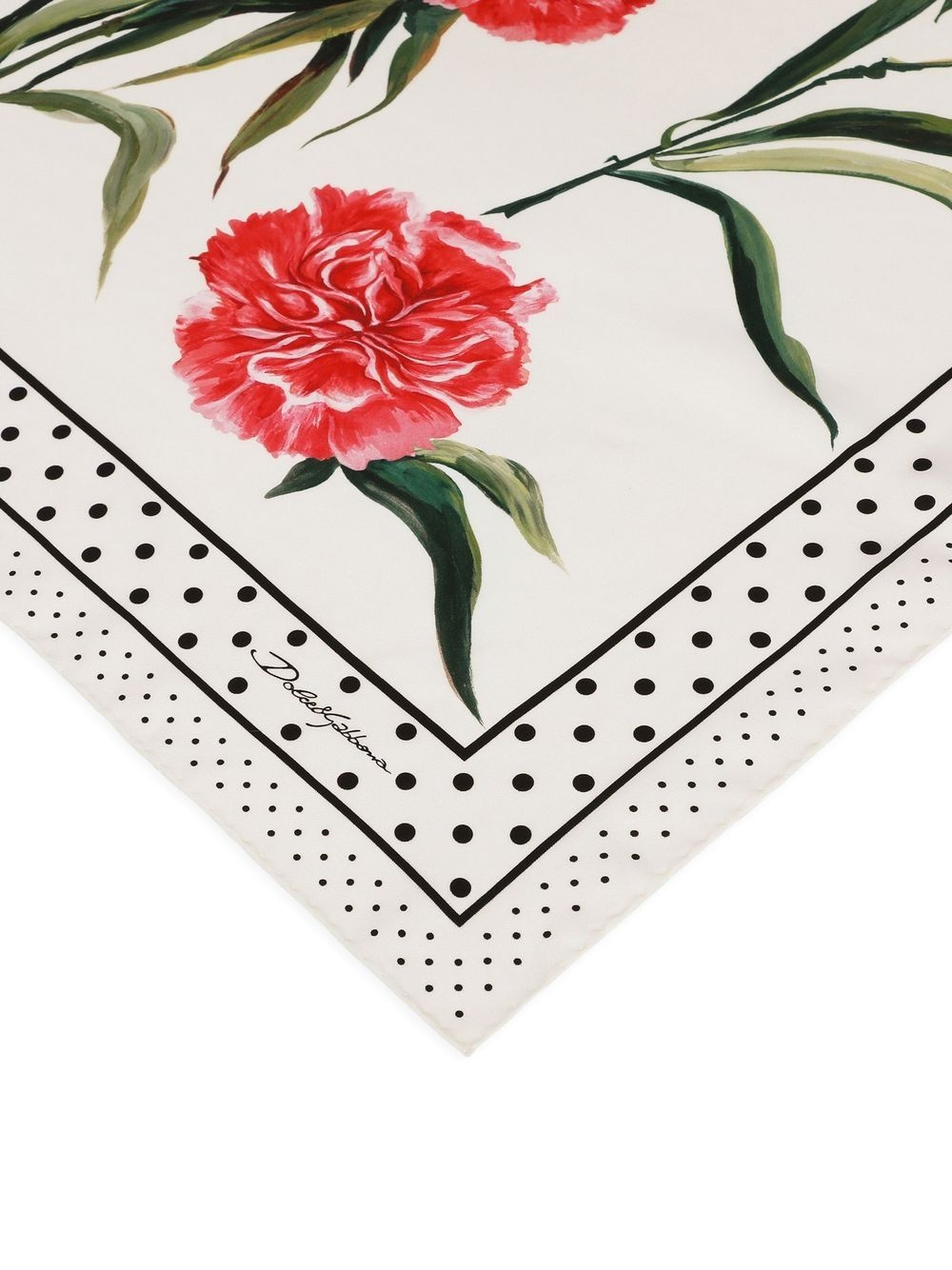 floral-print silk scarf - 3