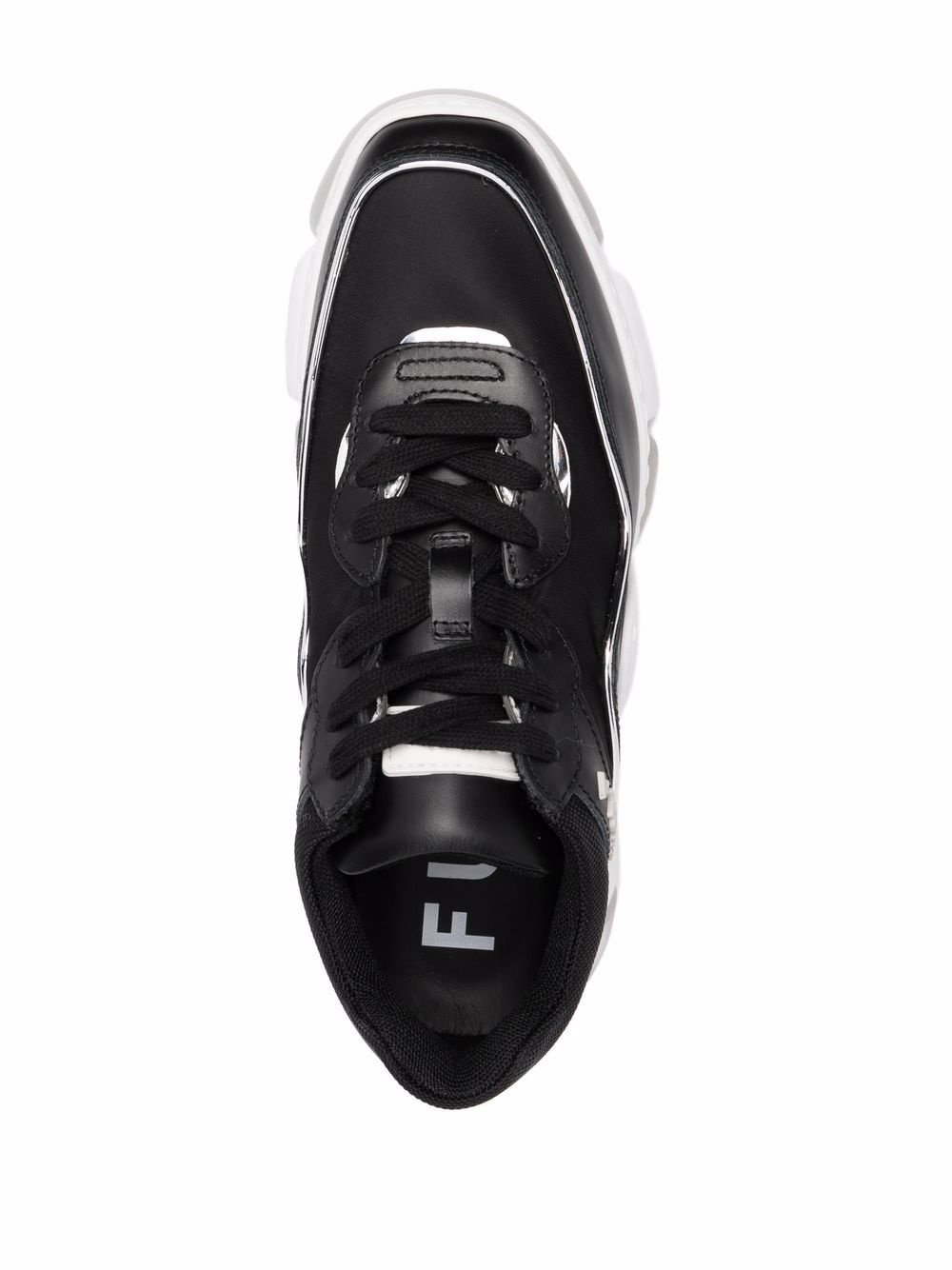 logo-print chunky sneakers - 4